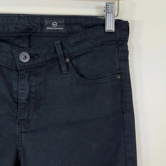 AG Adriano Goldschmied The Stevie Cuff Ankle  Straight Petite Dark Wash Jeans - Picture 5 of 13